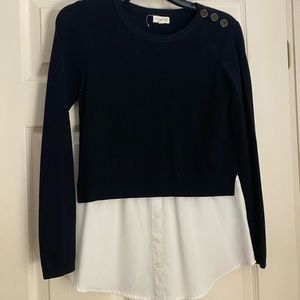 Black and white sweater